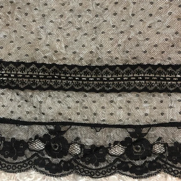 NWT Happy Nature illusion semi sheer lace black maxi dress size medium - Picture 11 of 12